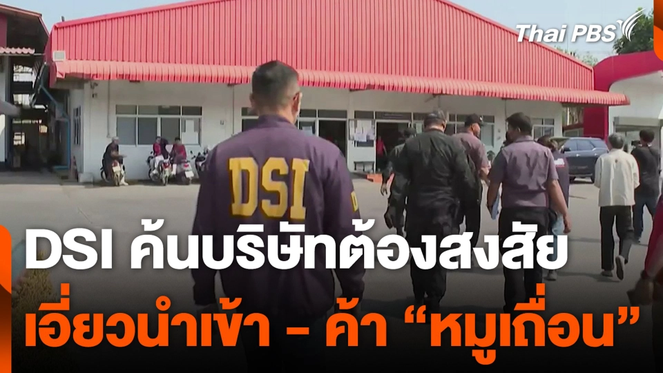 DSI ค้นบริษัทต้องสงสัย เอี่ยวนำเข้า - ค้า “หมูเถื่อน”