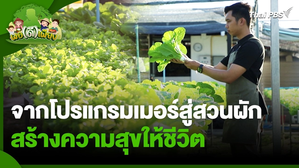 พอดีพอเพียง : จากโปรแกรมเมอร์สู่สวนผัก สร้างความสุขให้ชีวิต