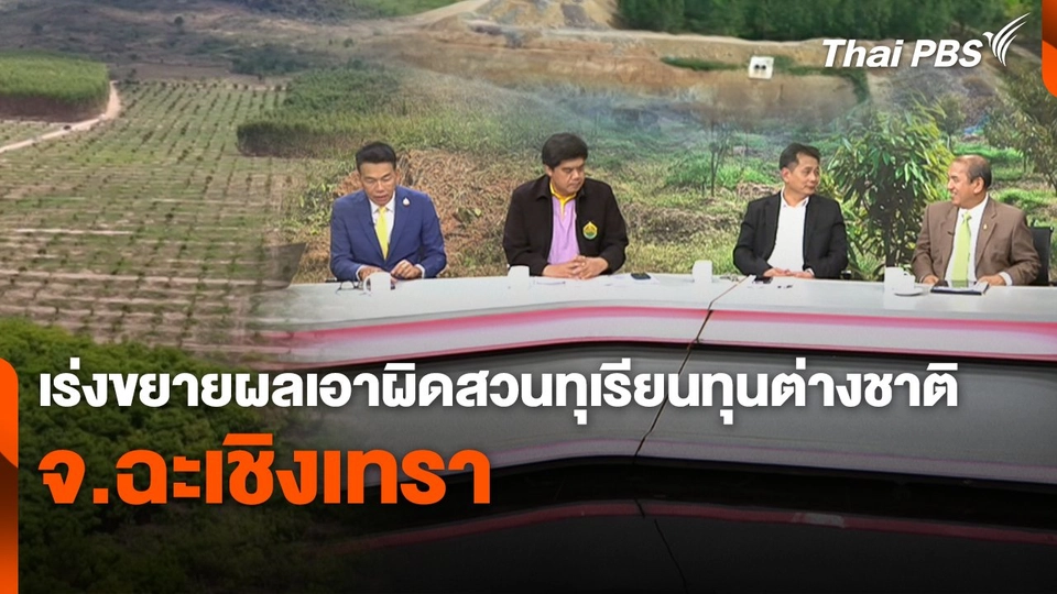 สถานีร้องเรียน : เร่งขยายผลเอาผิดสวนทุเรียนทุนต่างชาติ จ.ฉะเชิงเทรา