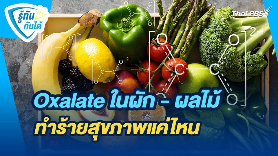 รู้ทันกันได้ : Oxalate ในผัก - ผลไม้ ทำร้ายสุขภาพแค่ไหน