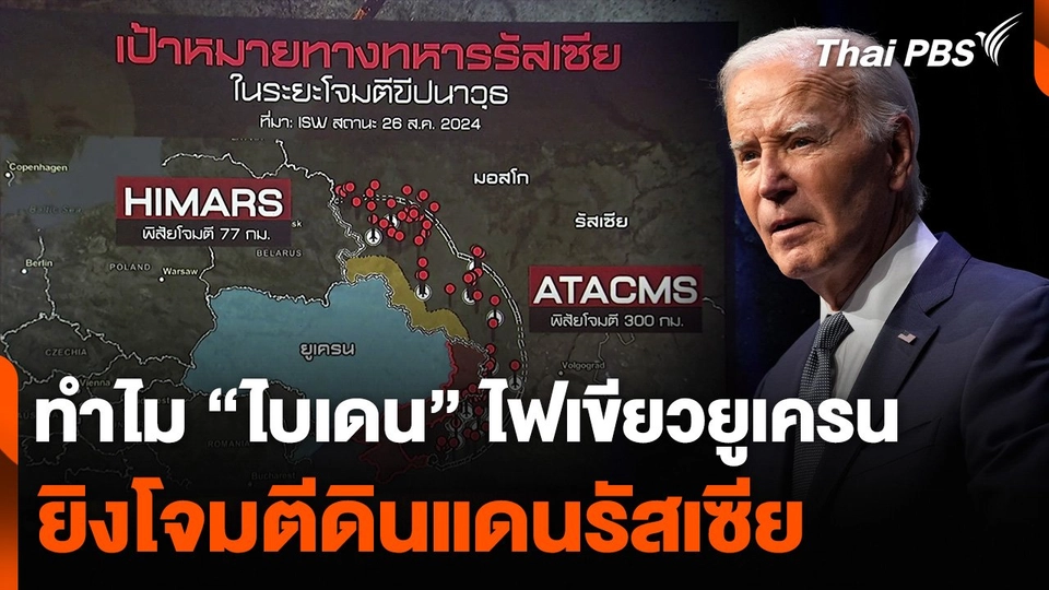 ทำไม “ไบเดน” ไฟเขียวยูเครน ยิงโจมตีดินแดนรัสเซีย