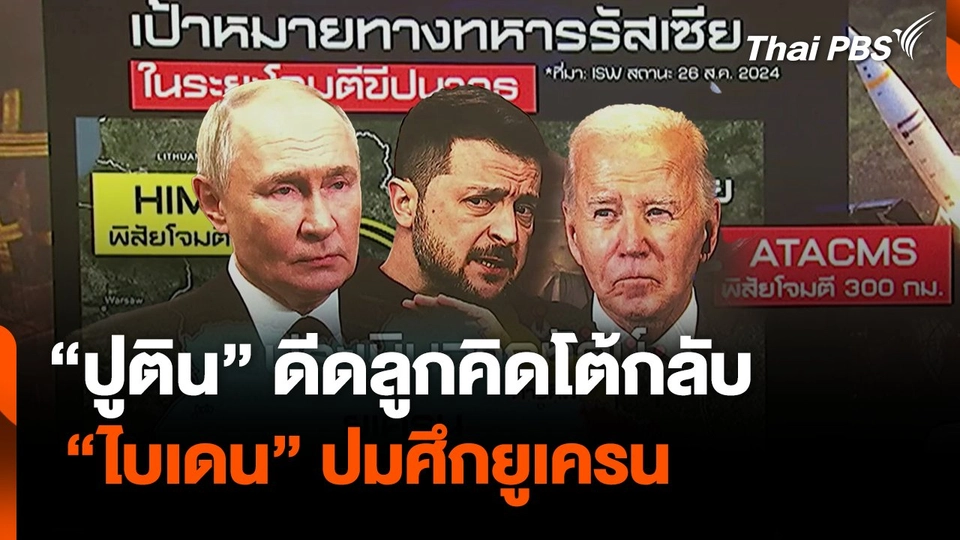 "ปูติน" ดีดลูกคิด โต้กลับ "ไบเดน" ปมศึกยูเครน