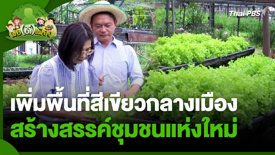 พอดีพอเพียง : เพิ่มพื้นที่สีเขียวกลางเมือง สร้างสรรค์ชุมชนแห่งใหม่