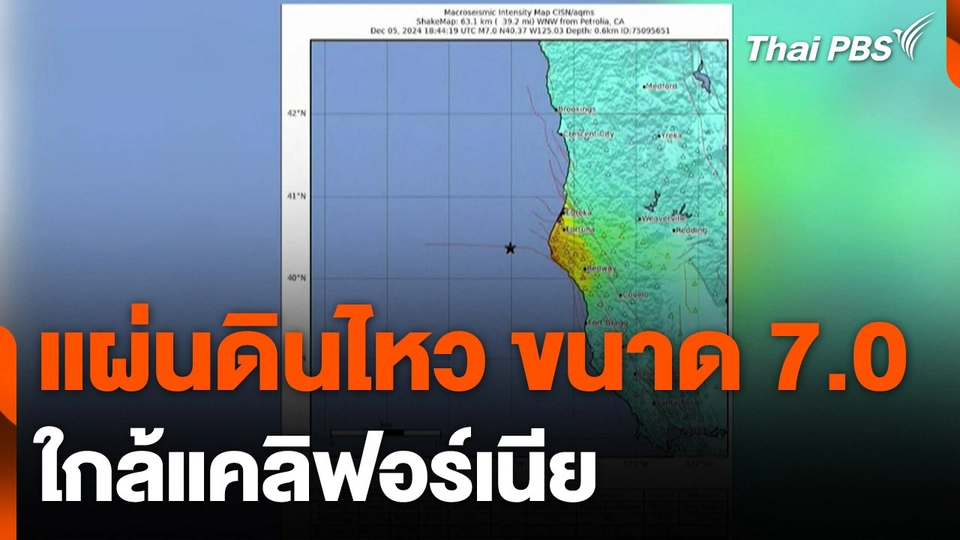 ​เผยภาพนาทีเกิด "แผ่นดินไหว" ขนาด 7.0 ใกล้แคลิฟอร์เนีย