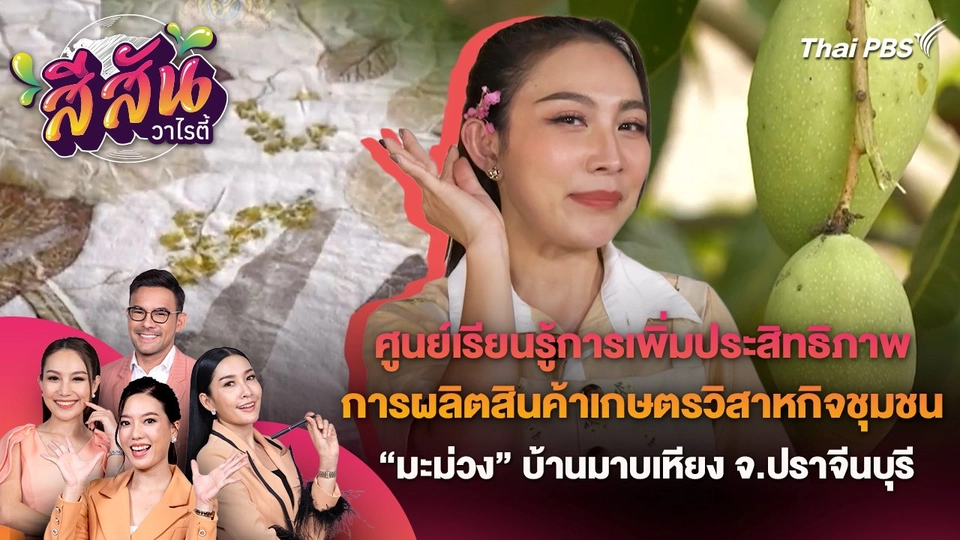 ศูนย์เรียนรู้การเพิ่มประสิทธิภาพการผลิตสินค้าเกษตรวิสาหกิจชุมชนมะม่วงบ้านมาบเหียง จ.ปราจีนบุรี