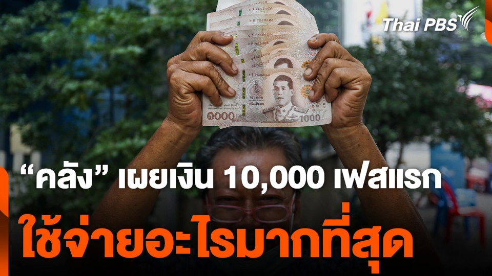 “คลัง” เผยเงิน 10,000 เฟสแรก ใช้จ่ายอะไรมากที่สุด