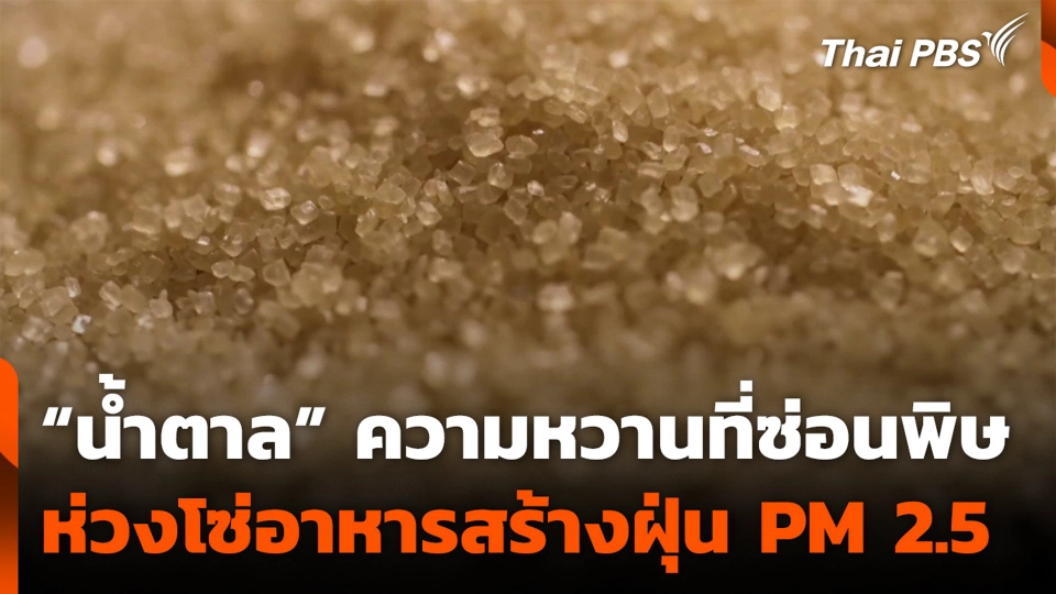 “น้ำตาล” ความหวานที่ซ่อนพิษ ห่วงโซ่อาหารสร้างฝุ่น PM 2.5