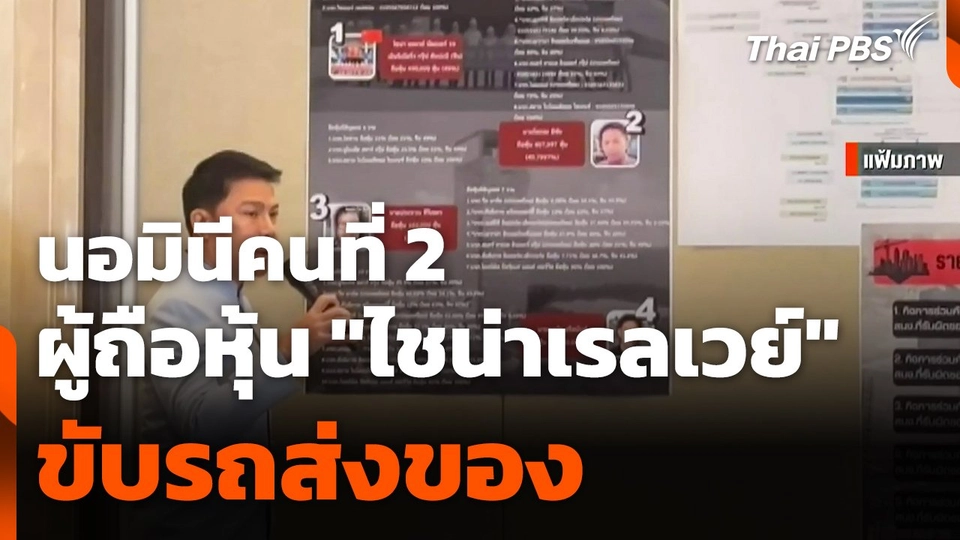 นอมินีคนที่ 2 ผู้ถือหุ้น "ไชน่าเรลเวย์" ขับรถส่งของ