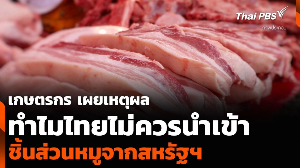 เกษตรกร เผยเหตุผลทำไมไทยไม่ควรนำเข้า ชิ้นส่วนหมูจากสหรัฐฯ