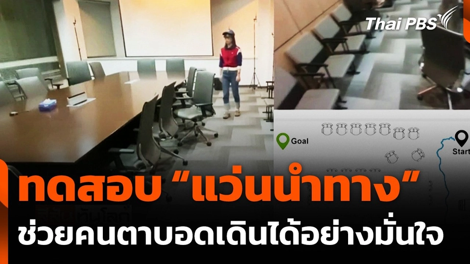 ผู้เชี่ยวชาญจีนทดสอบ "แว่นนำทาง" ช่วยคนตาบอดเดินได้อย่างมั่นใจ