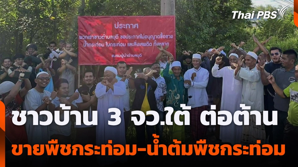 ชาวบ้าน 3 จว.ใต้ ต่อต้านขายพืชกระท่อม-น้ำต้มพืชกระท่อม