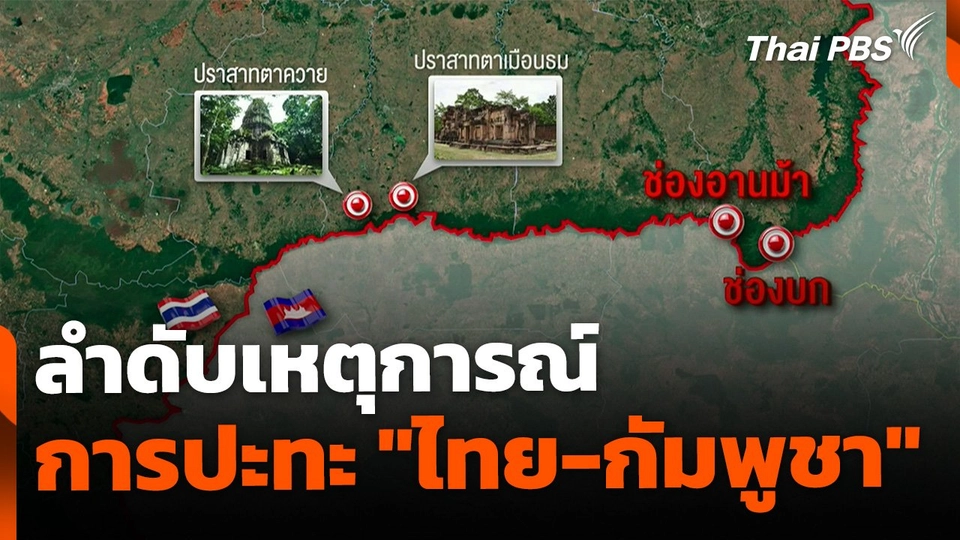 ลำดับเหตุการณ์นำมาสู่การปะทะไทย-กัมพูชา