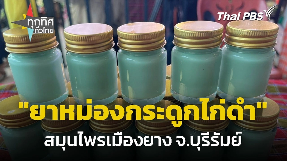 "ยาหม่องกระดูกไก่ดำ" สมุนไพรเมืองยาง จ.บุรีรัมย์