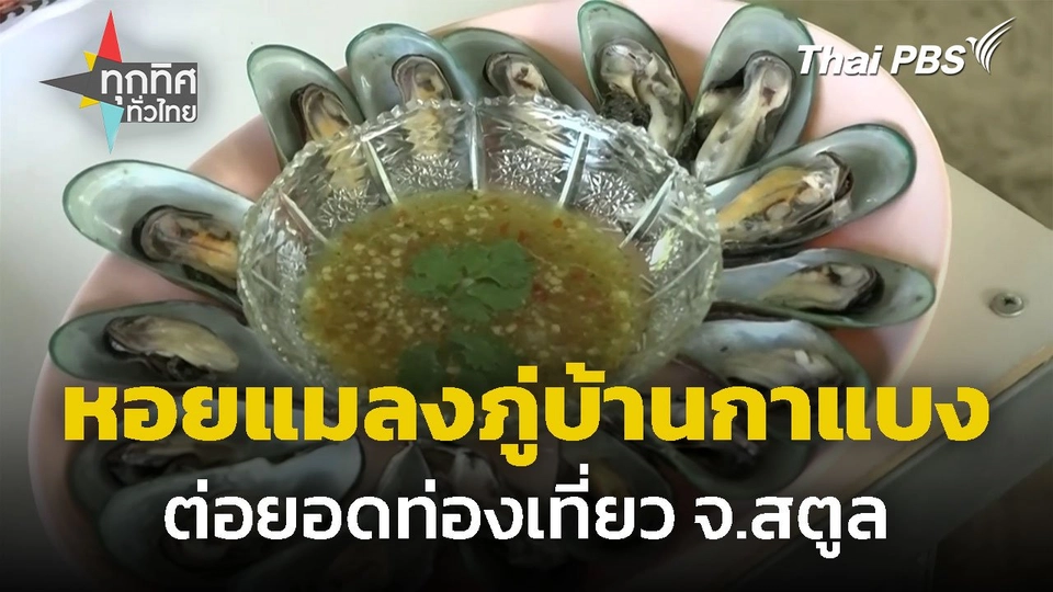 หอยแมลงภู่บ้านกาแบงต่อยอดท่องเที่ยว จ.สตูล