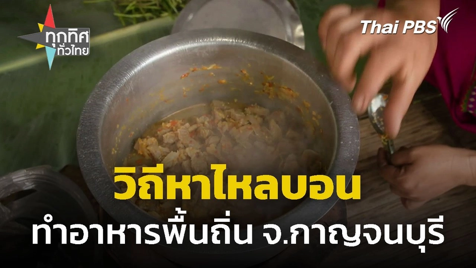 วิถีหาไหลบอน ทำอาหารพื้นถิ่น จ.กาญจนบุรี