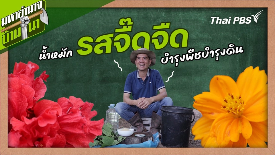 สูตรลับฉบับบ้านนา : น้ำหมักรสจื๊ดจืด บำรุงพืชบำรุงดิน