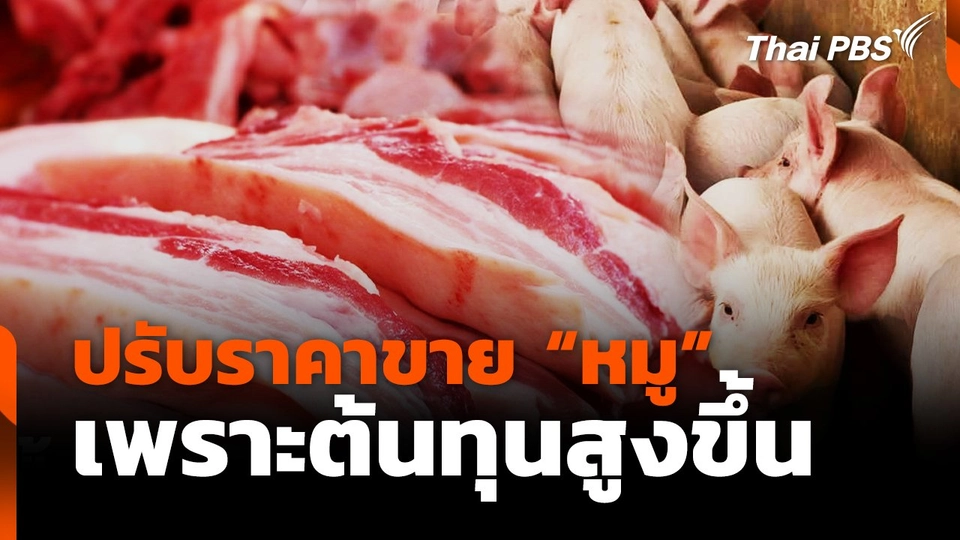 ปรับราคาขาย "หมู" เพราะต้นทุนสูงขึ้น