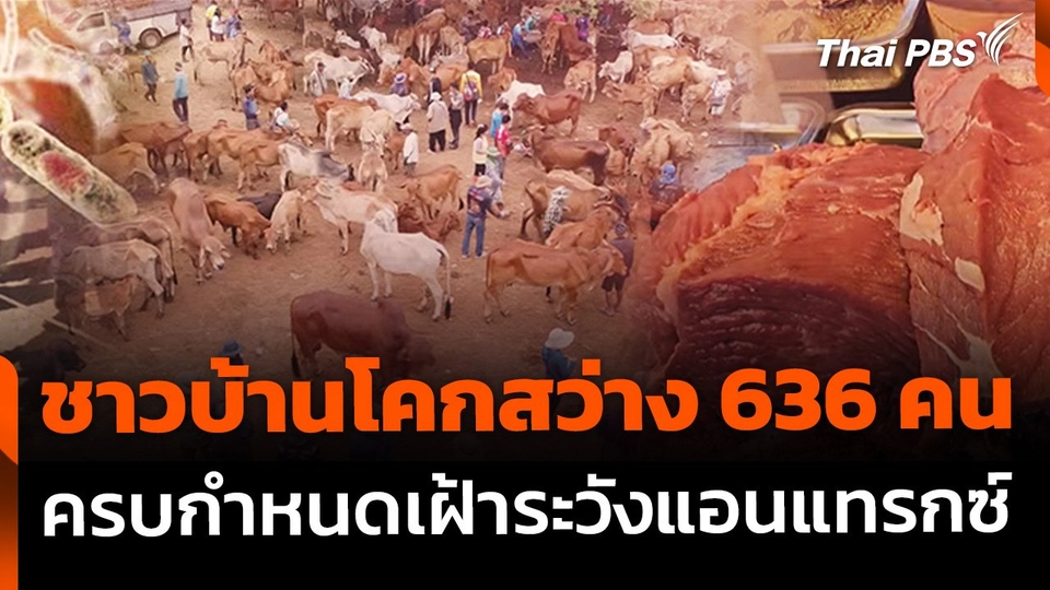 ชาวบ้านโคกสว่าง 636 คน ครบกำหนดเฝ้าระวังเชื้อแอนแทรกซ์
