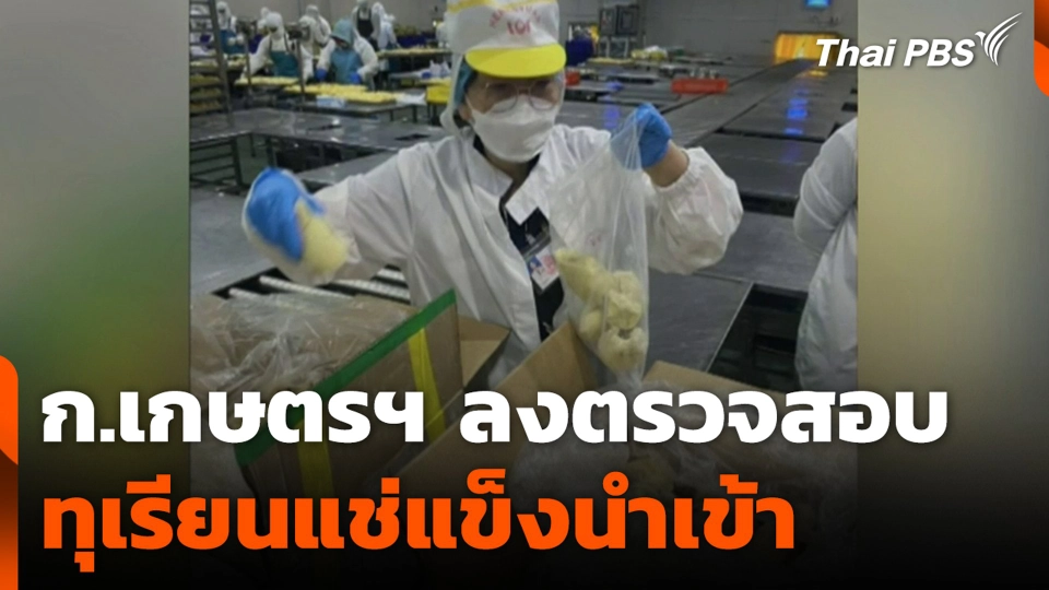 ก.เกษตรฯ ลงพื้นที่ ตรวจสอบ ทุเรียนแช่แข็งนำเข้า  ข่าวค่ำ.mp4