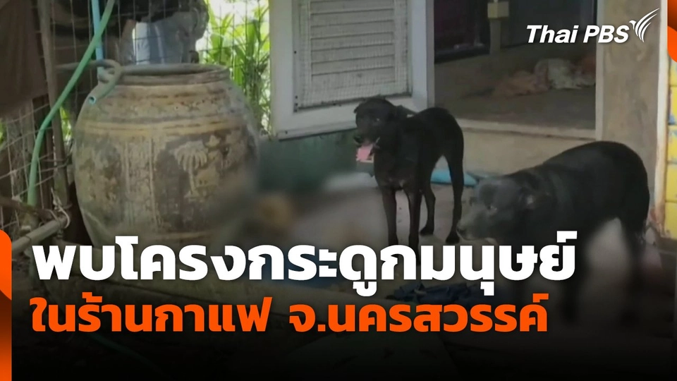 พบโครงกระดูกมนุษย์ ในร้านกาแฟ จ.นครสวรรค์