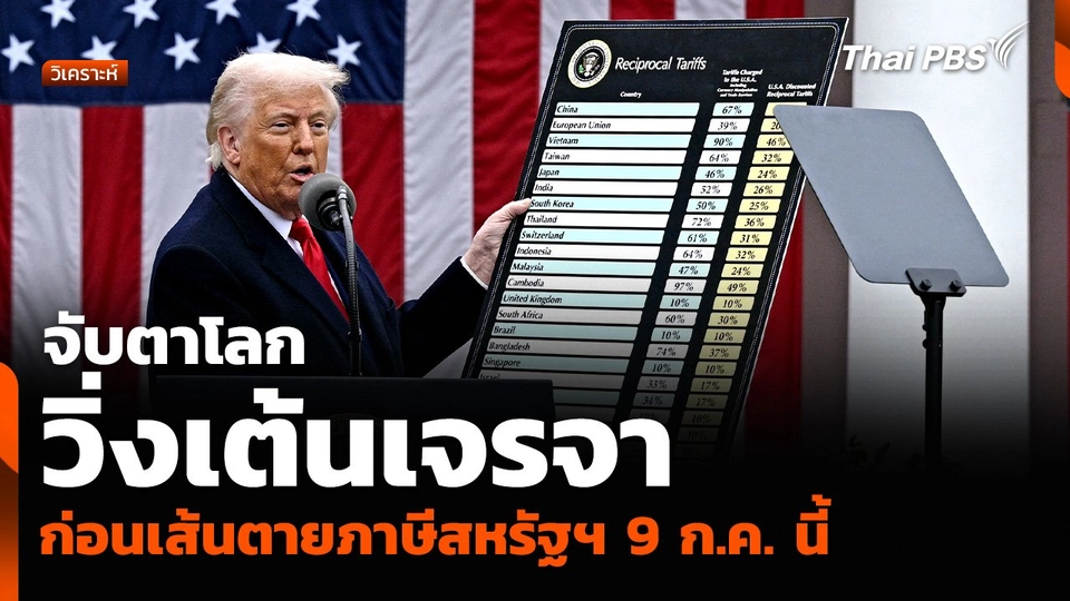 วิเคราะห์ : จับตาโลกวิ่งเต้นเจรจา ก่อนเส้นตายภาษีสหรัฐฯ 9 ก.ค. นี้