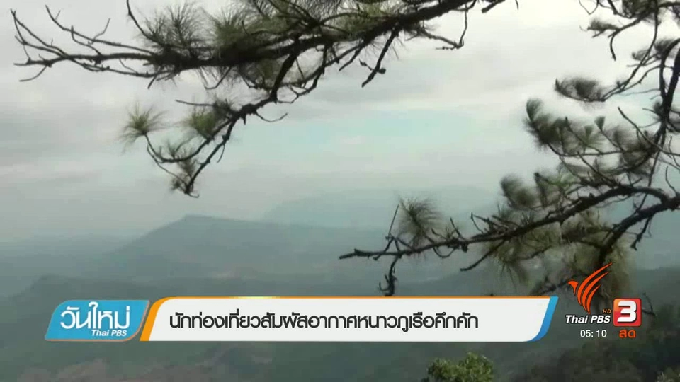 นักท่องเที่ยวสัมผัสอากาศหนาวภูเรือคึกคัก