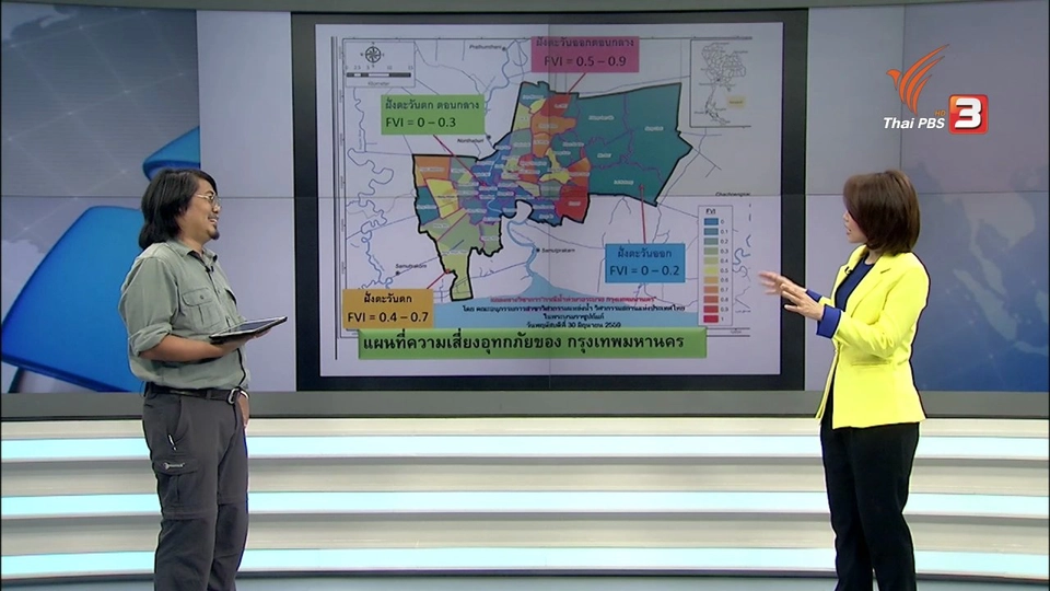 น้ำท่วมขัง หรือรอระบาย