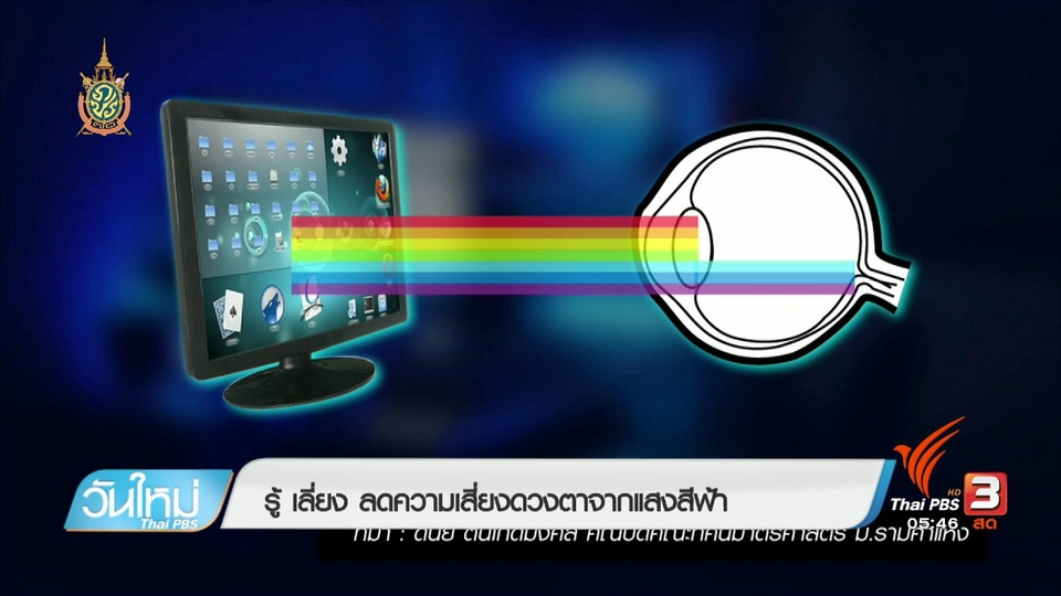 108 สุขภาพ : รู้ เลี่ยง ลดความเสี่ยงดวงตาจากแสงสีฟ้า
