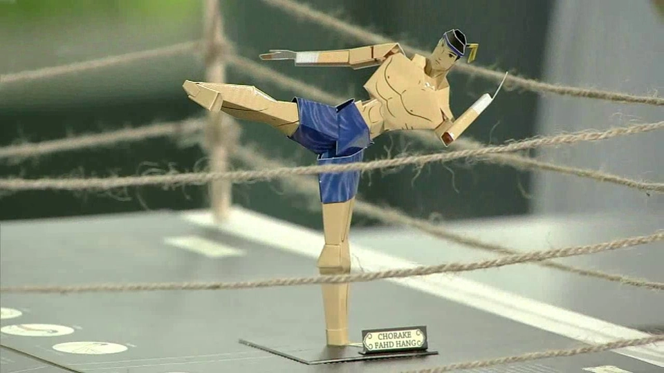 ลงทุนทำกิน : การ์ดป๊อปอัพมวยไทย