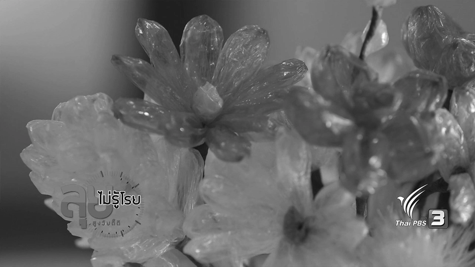 ดอกไม้จากเชือกฟาง