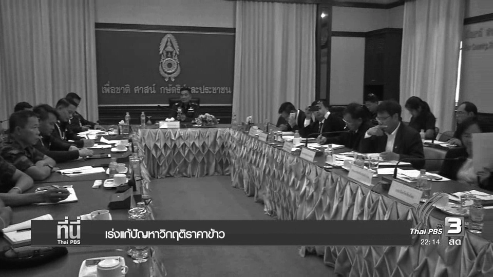 เร่งแก้ปัญหาวิกฤติราคาข้าว