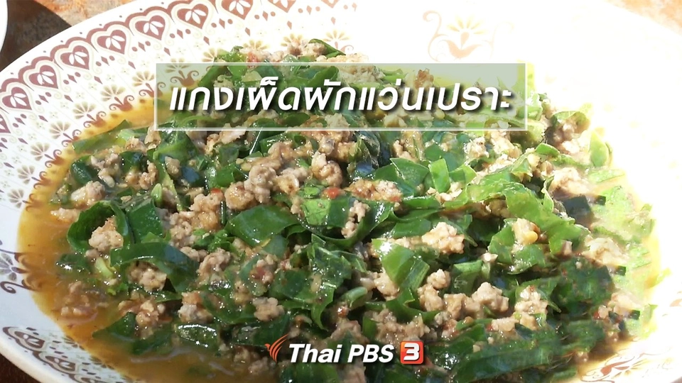 ตะลุยทั่วไทย : แกงเผ็ดผักแว่นเปราะ