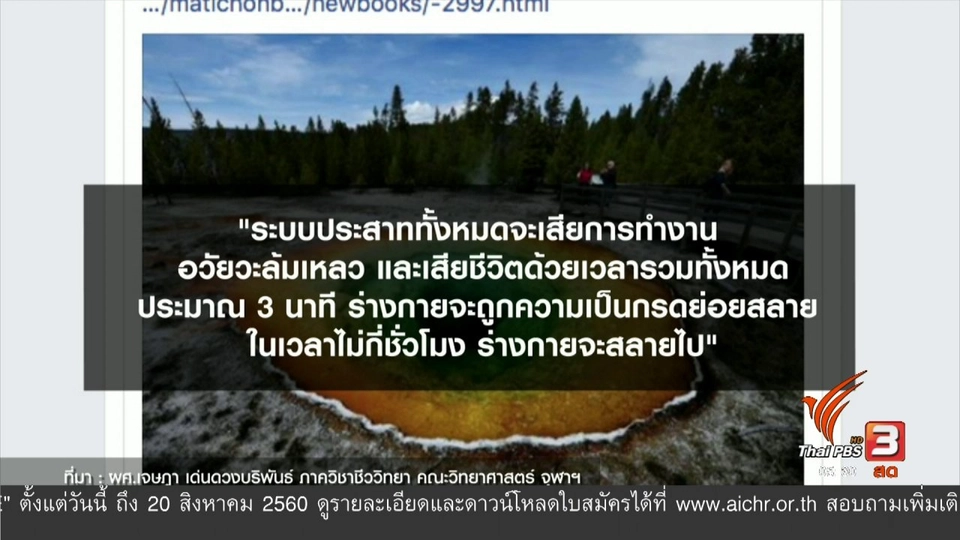 อันตรายจากบ่อน้ำพุร้อน "เยลโลว์สโตน"