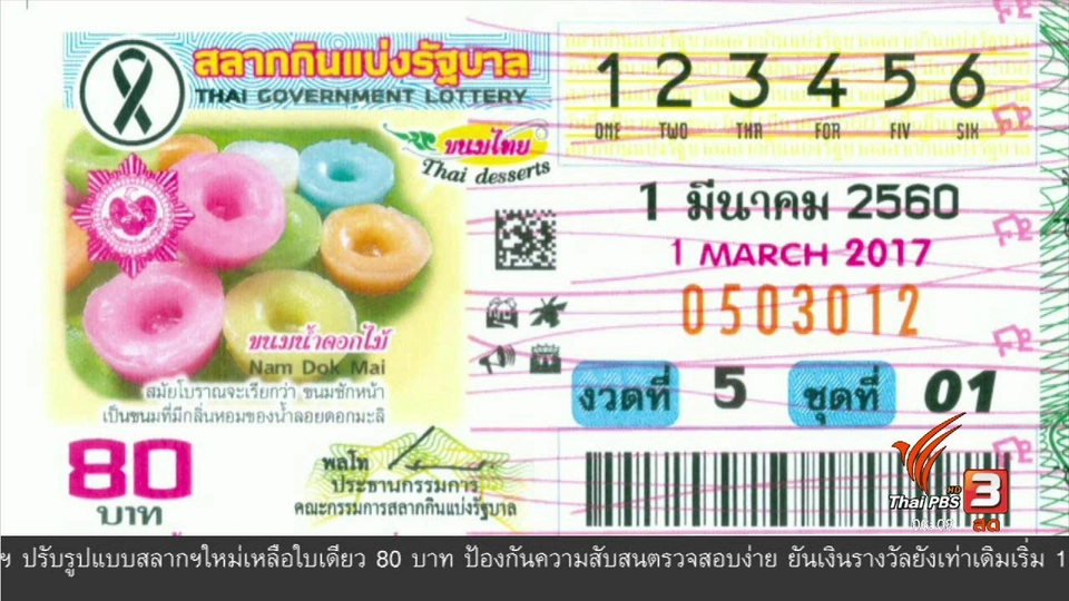 ปรับโฉมสลากกินแบ่งรัฐบาลป้องกันปลอมแปลง