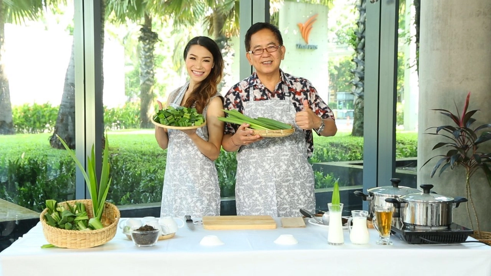 น้ำชาใบเตยนมสด