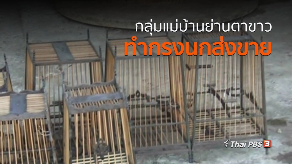ชุมชนทั่วไทย : กลุ่มแม่บ้านย่านตาขาวทำกรงนกส่งขาย
