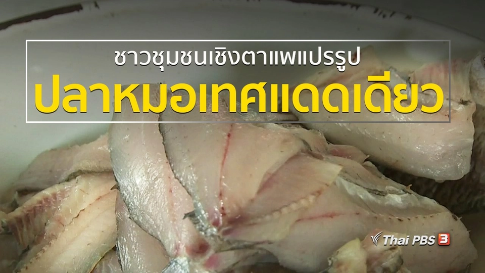 อาชีพทั่วไทย : แปรรูปปลาหมอเทศแดดเดียว