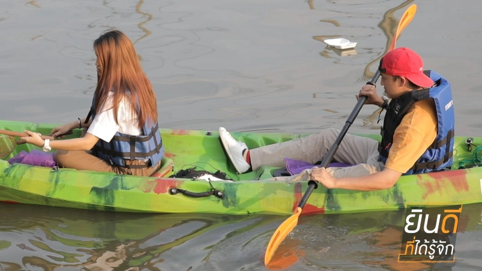 พายเรือคายัคเก็บขยะ