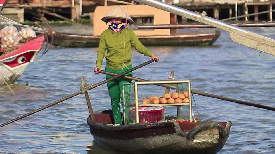 ตลาดน้ำสุดแปลกในเวียดนาม