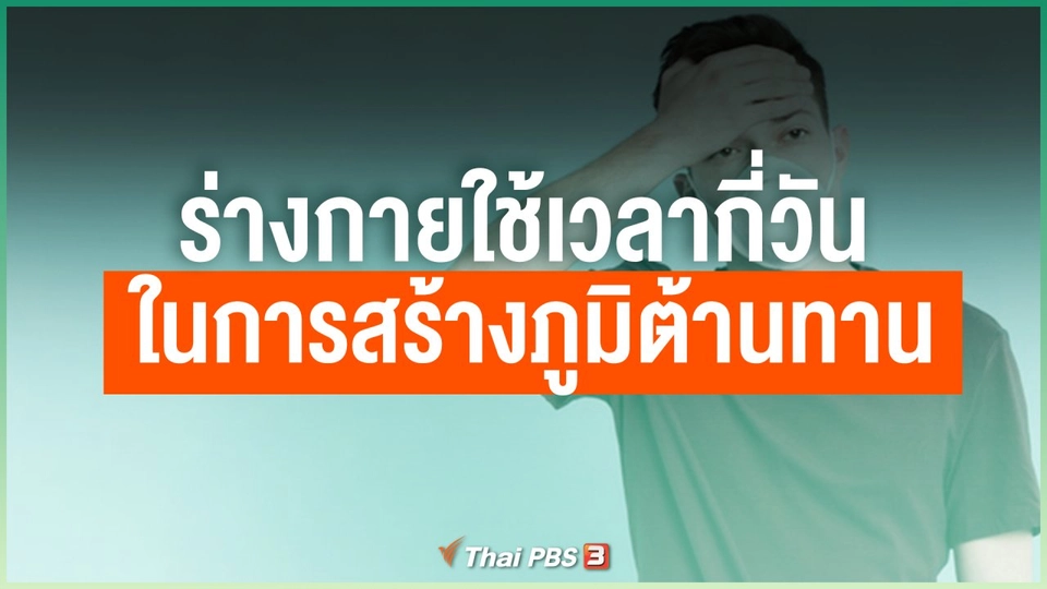 ร่างกายใช้เวลากี่วันในการสร้างภูมิต้านทาน