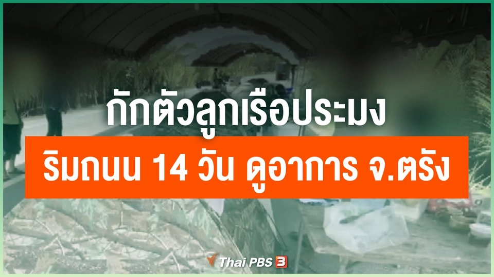 กักตัวลูกเรือประมงริมถนน 14 วัน ดูอาการ จ.ตรัง