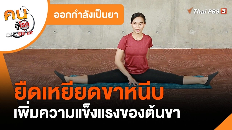 ออกกำลังเป็นยา : ยืดเหยียดขาหนีบ เพิ่มความแข็งแรงของต้นขา