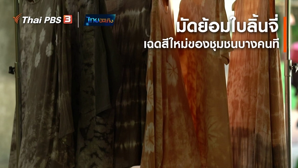 ​หัวใจในลายผ้า : มัดย้อมใบลิ้นจี่ เฉดสีใหม่ของชุมชนบางคนที