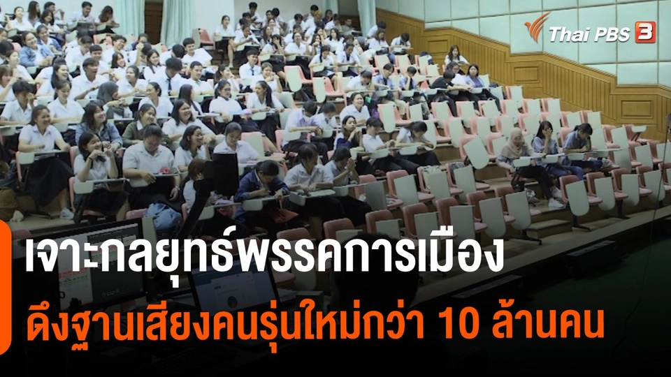 เจาะกลยุทธ์พรรคการเมืองดึงฐานเสียงคนรุ่นใหม่กว่า 10 ล้านคน