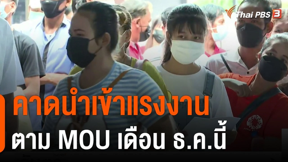 คาดนำเข้าแรงงานตาม MOU เดือน ธ.ค.นี้