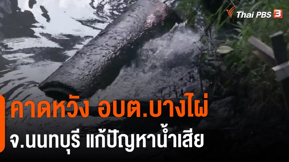 ​คาดหวัง อบต.บางไผ่ จ.นนทบุรี แก้ปัญหาน้ำเสีย