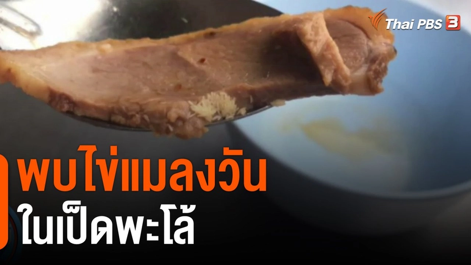 พบไข่แมลงวัน ในเป็ดพะโล้