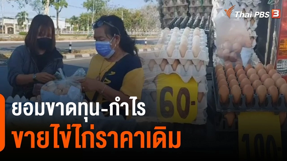 แม่ค้าไข่ไก่เพชรบูรณ์ขายไข่ไก่ราคาเดิม