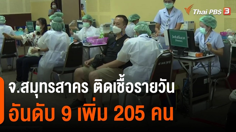 ​จ.สมุทรสาคร ติดเชื้อรายวันอันดับ 9 เพิ่ม 205 คน