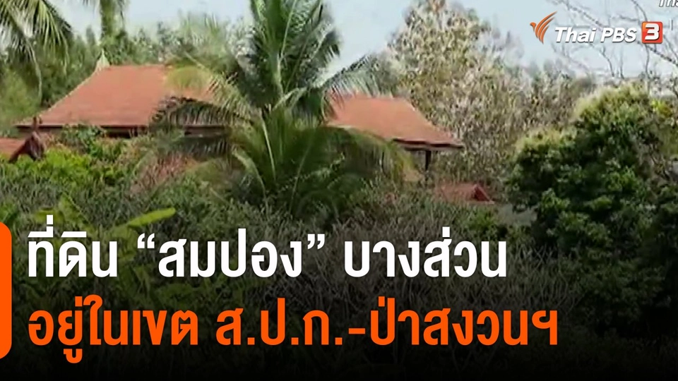 ​ที่ดิน "สมปอง" บางส่วน อยู่ในเขต ส.ป.ก.-ป่าสงวนฯ